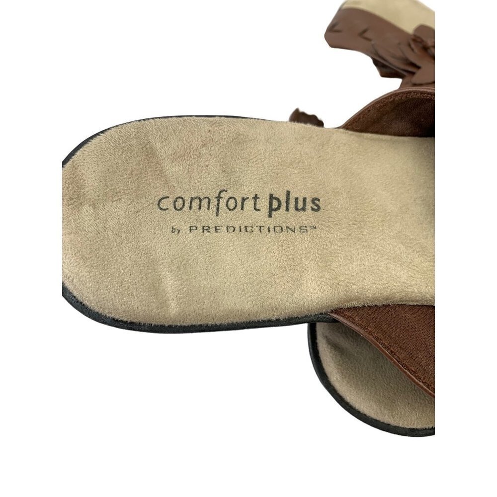 Comfort Plus by Predictions Women's Brown Sandals - Picture 4 of 6